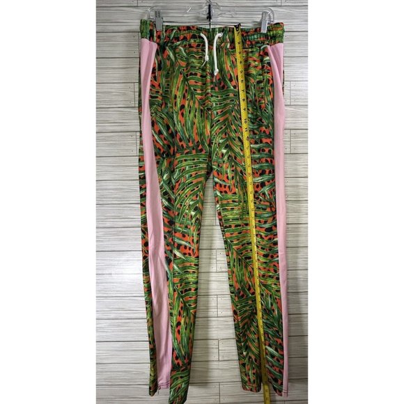 Chloe Deschanel Ateliers De ModJungle Watermelon Pink Stripe Sweatpants Sz‎ L/XL - Picture 8 of 9